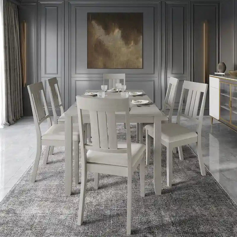 CraftPorch klassieke houten eethoek, 7-delig