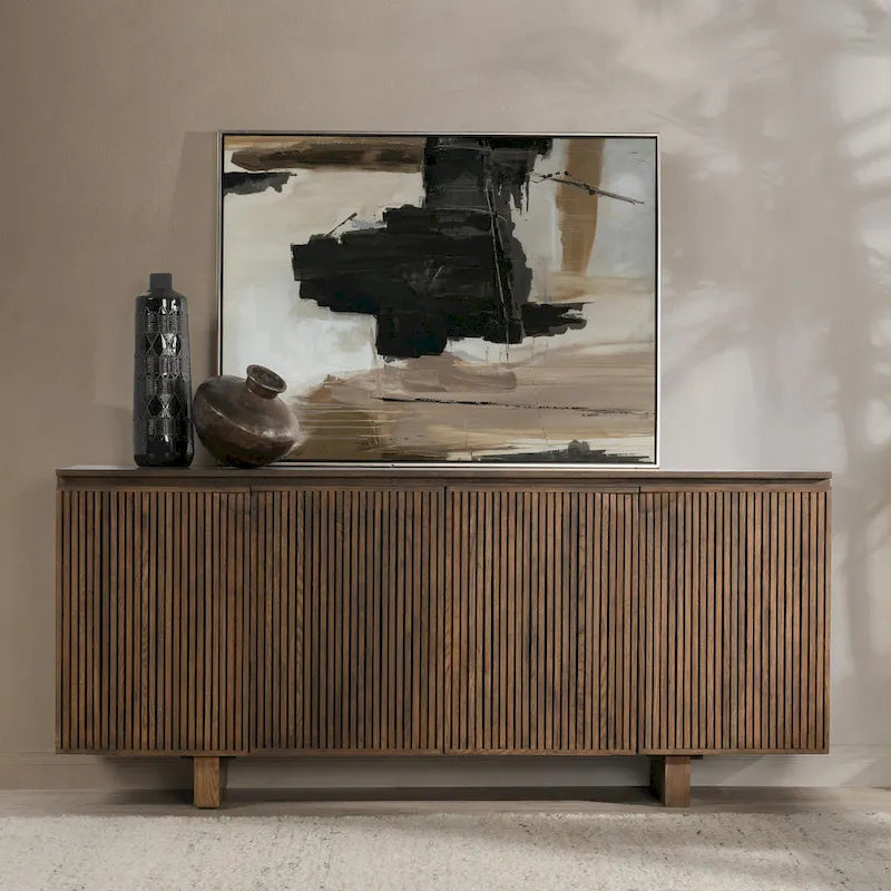 Credenza buffet Classic Home Roya con impiallacciatura in rovere