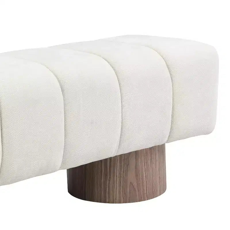 Banc de salle à manger contemporain multifonctionnel en chenille rembourrée Christopher Knight Home Gale 50