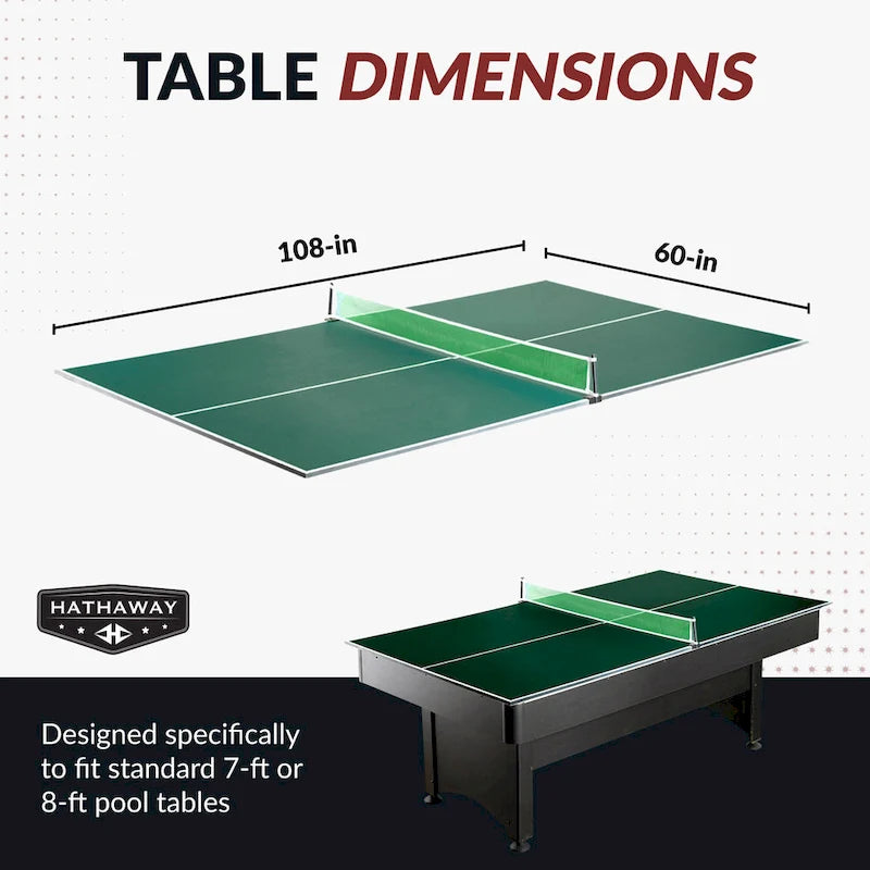 Piano di conversione rapido Hathaway da 12mm per tavolo da ping-pong