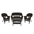4-teiliges Gesprächsset aus Rattan für die Terrasse
