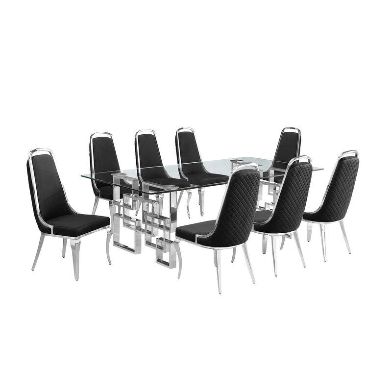 Ensembles de salle à manger avec grande table en verre de Best Quality Furniture