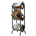 Meuble de rangement pour vinyles à 3 niveaux - 14.2D x 16.1W x 50H