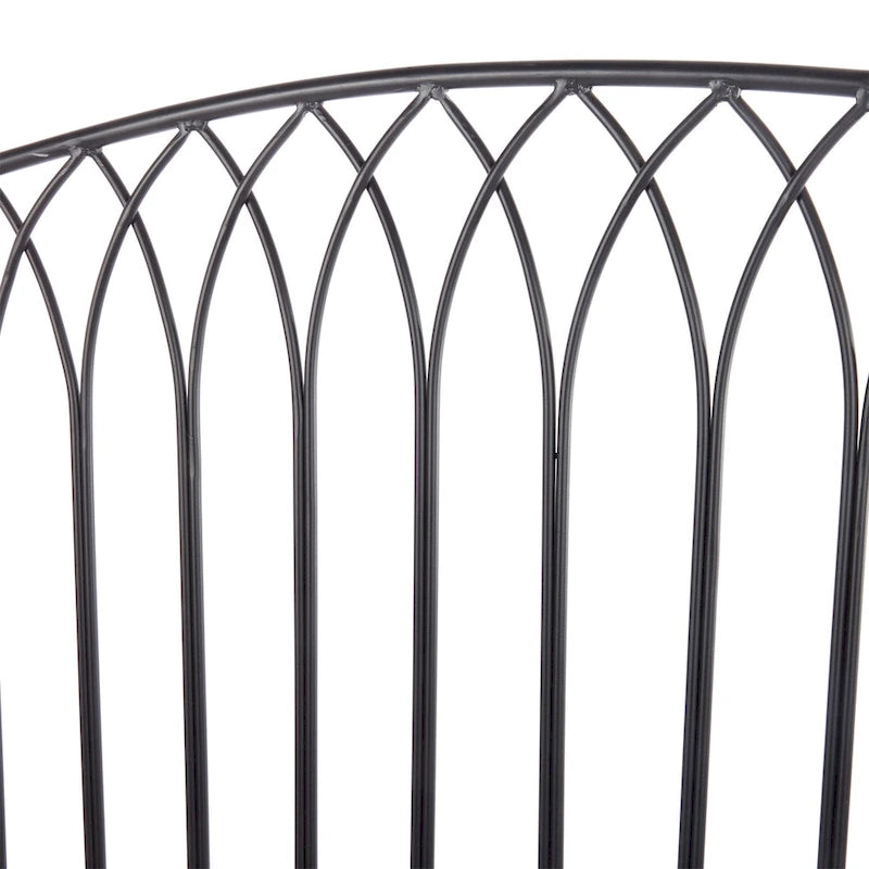 Alpine Corporation klassieke metalen tuinbank voor 2 personen, 44 l, voor binnen en buiten