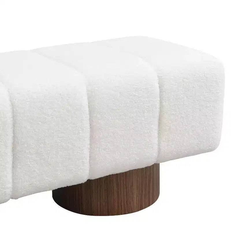 Banc de salle à manger contemporain multifonctionnel en chenille rembourrée Christopher Knight Home Gale 50