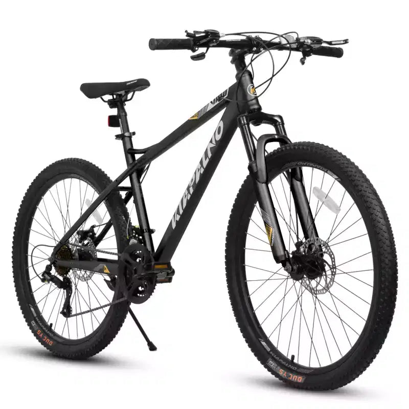 Bicicletta da montagna NAYSAYE da 26 pollici per adulti, 21 velocità, con telaio in acciaio ad alto tenore di carbonio e doppi freni a disco meccanici, 67*26.5*38