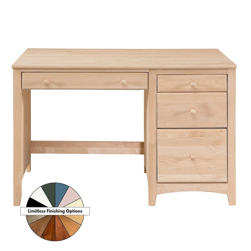 Arch+Haven bureau van massief hout met 4 laden