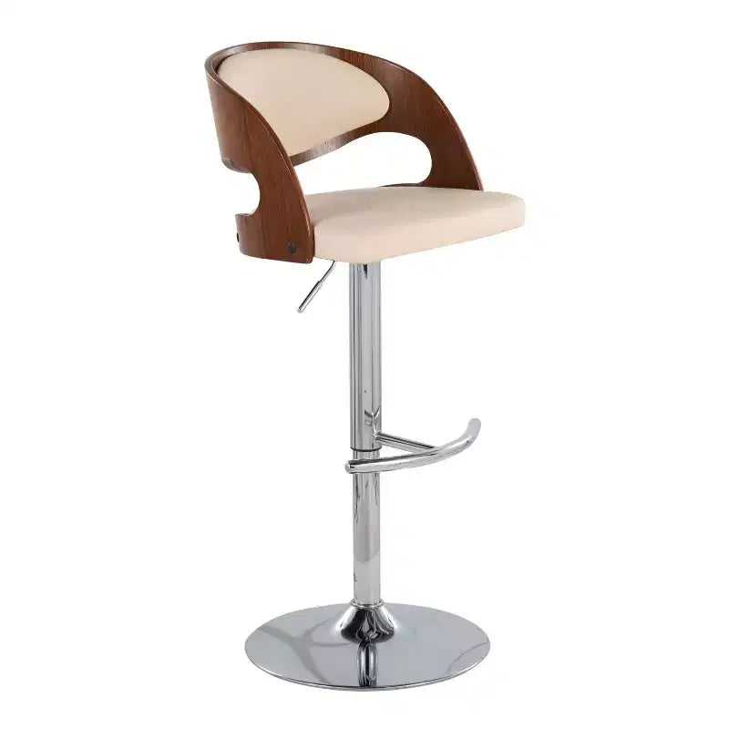 2er-Set Pino Mid - verstellbarer Barhocker im Mid-Century-Modern-Stil mit Drehfunktion - Lumisource