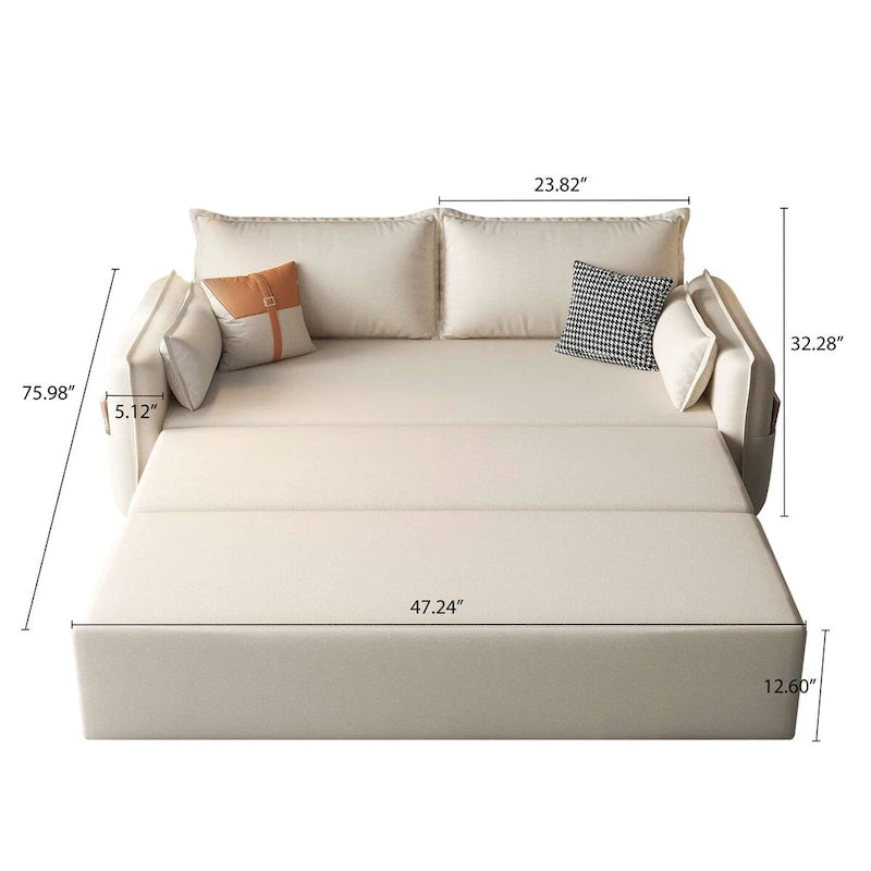 JASIWAY Schlafsofa mit Schlaffunktion und Stauraum