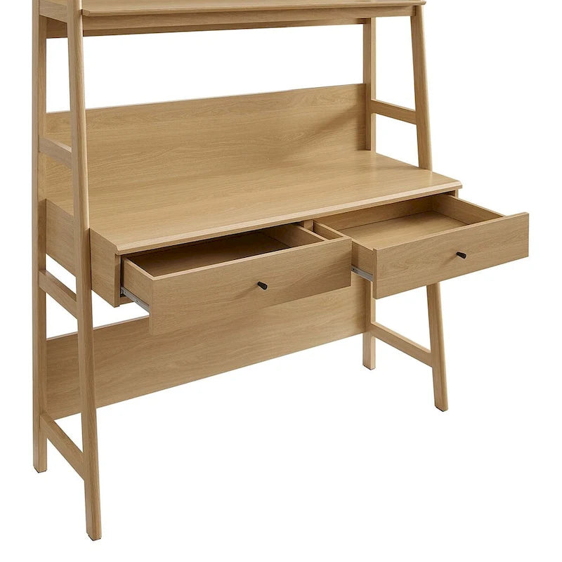 Büroschreibtisch mit Bücherregal und Aufbewahrungsschubladen