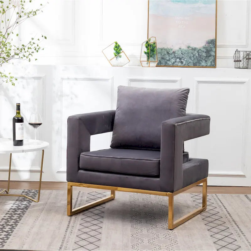 Fauteuil d’appoint contemporain rembourré Lenola de Roundhill Furniture