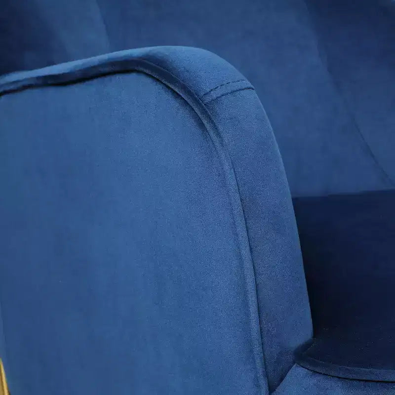 Odo comfortabele accentfauteuil van fluweel voor de woonkamer, met gestoffeerde, gevoerde zitting, set van 2 | Karat Home