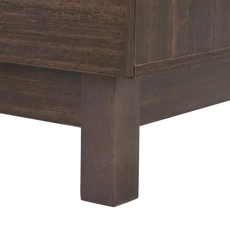 Moderne geometrische Kommode mit 6 Schubladen, breiter Stauraumschrank mit Halbkreismuster für Schlafzimmer und Wohnzimmer