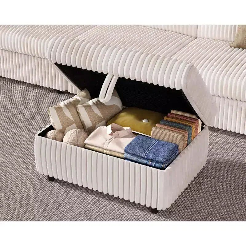Modulares Cordsofa von Dyonery mit waschbaren Bezügen