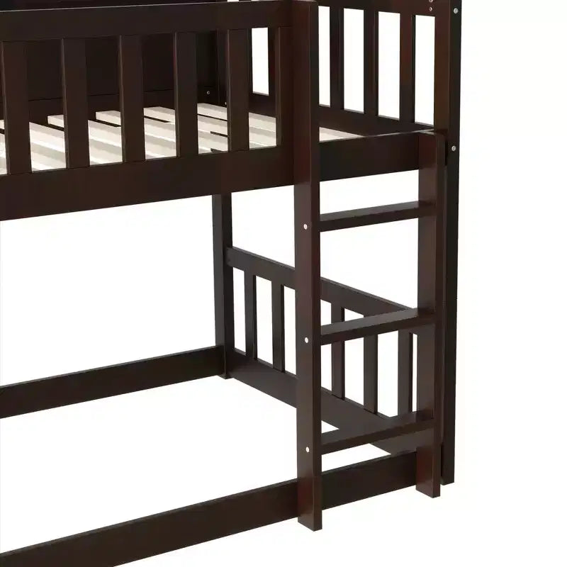 Letto a castello triplo per bambini, con tre letti singoli sovrapposti e separabili, scala e spondine, convertibile in 3 letti