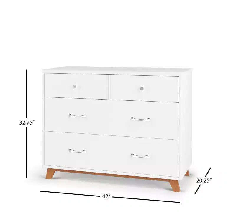 Child Craft SOHO 2-teiliges Babyzimmer-Set, mit 4-in-1-Gitterbett und Kommode mit 3 Schubladen