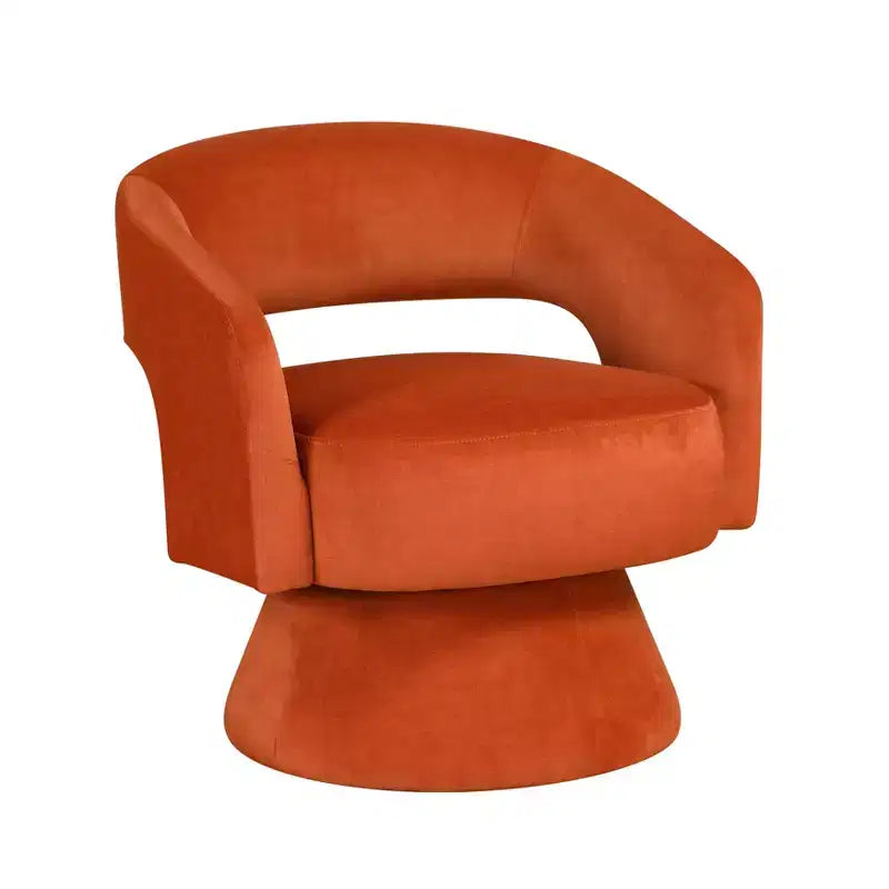 GDFStudio Hudson moderne luxe draaifauteuil met fluwelen bekleding