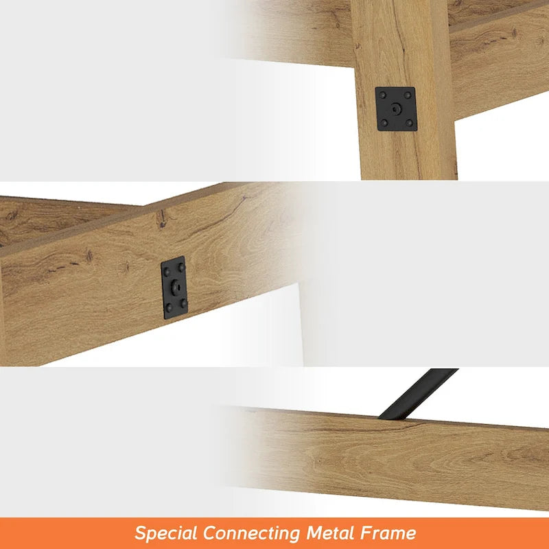 Rustic Modern Kitchen Dining Table for 6 People