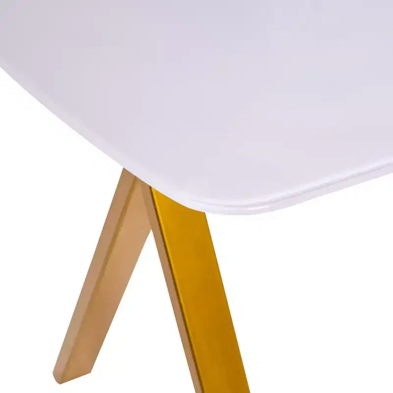 GDFStudio Daniela moderne rechthoekige eettafel van gehard glas met marmerdessin en metalen poten