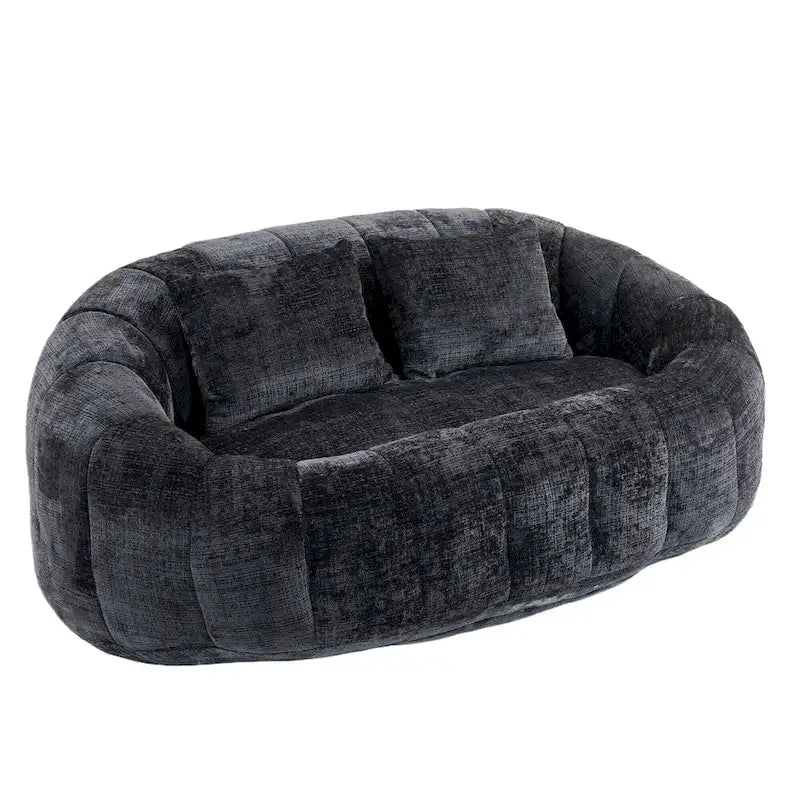 GDFStudio - Divano relax a 2 posti Laurel in ciniglia con schiuma ad alta densità e comfort extra
