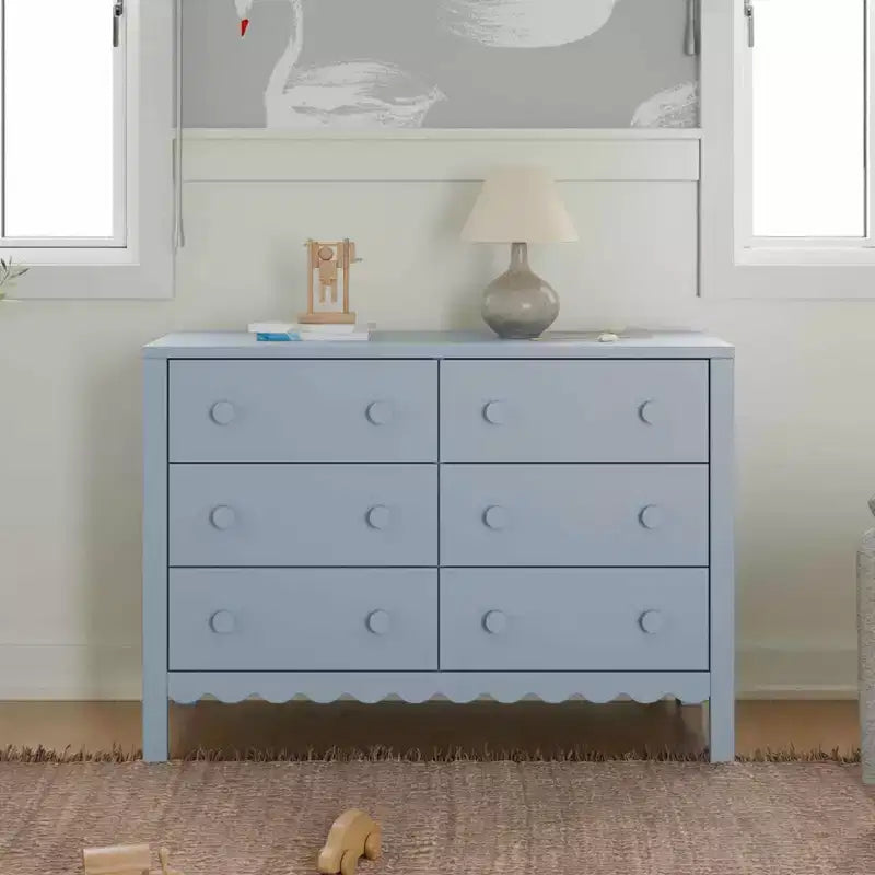 Kommode mit Muschelform und 6 Schubladen