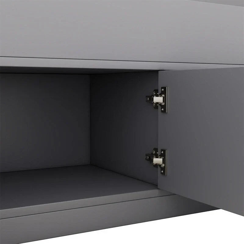 Letto a piattaforma Captain singolo/matrimoniale con 4 cassetti e ripiani contenitori, struttura in legno massello con testiera libreria contenitore