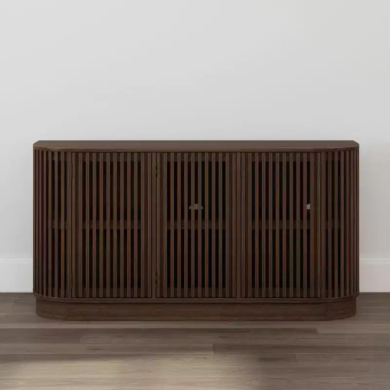 Plank+Beam Contour dressoir van massief hout met 3 deuren, tv-meubel van 59 voor de woonkamer
