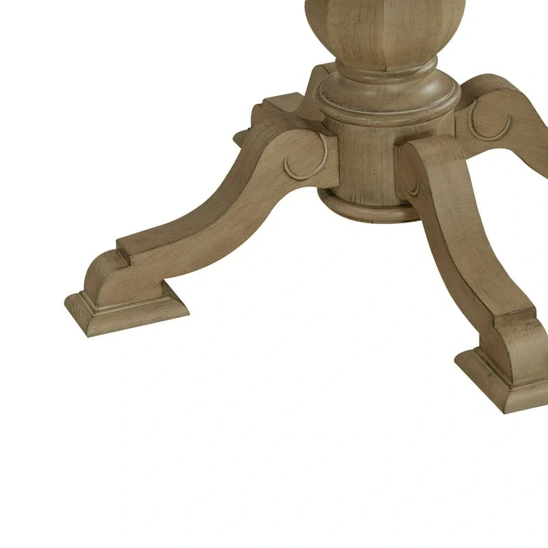 Ronde eettafel met voet in Magnolia Manor-stijl en uitschuifbare bladen - 2 afwerkingen