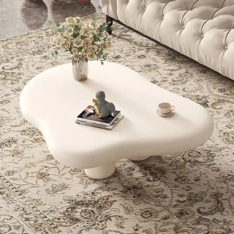 48.5 moderner Couchtisch in Wolkenform mit 4 Beinen