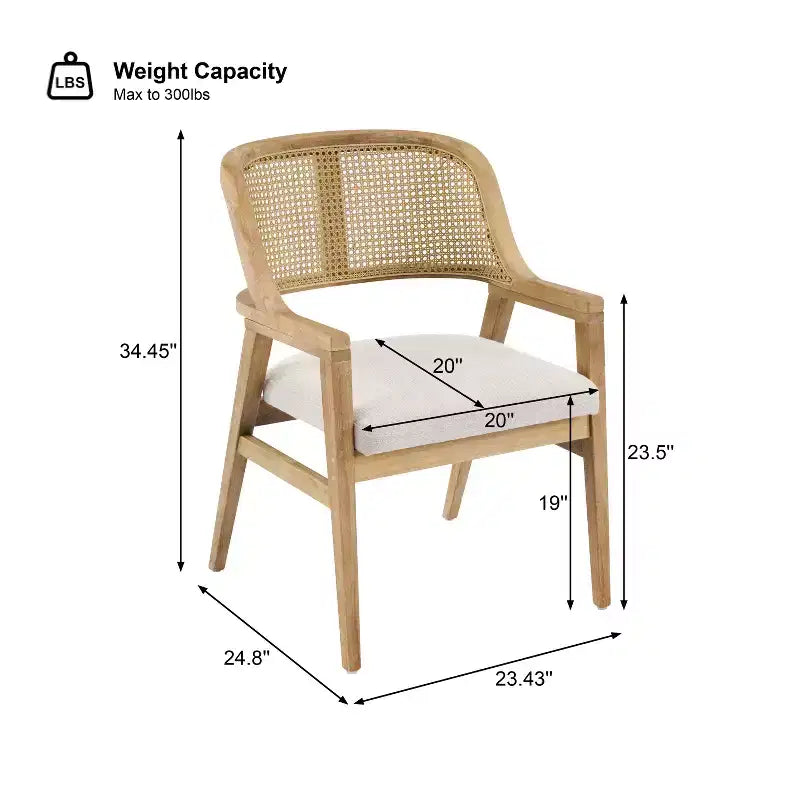 Ensemble de salle à manger extensible 5 pièces en bois moderne du milieu du siècle Christopher Knight Home Bennett avec table et 4 chaises rembourrées à dossier en cannage