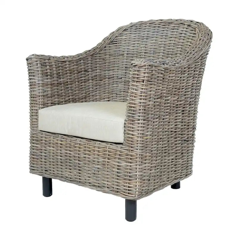 Rustikaler Rattan-Sessel aus Kubu-Rattan von Furniture of America Lali
