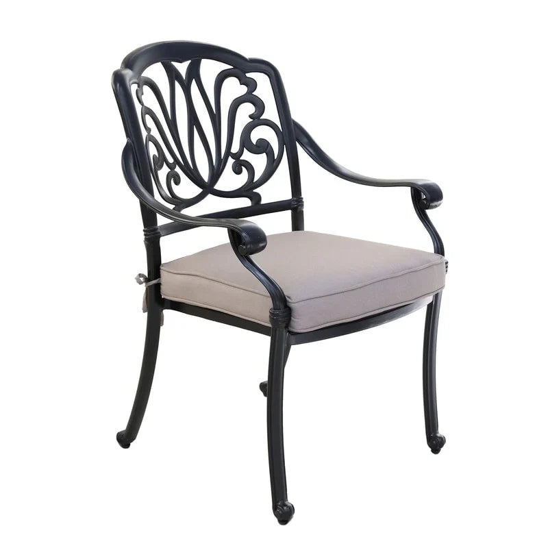 13-teiliges Essplatz-Set Manasquan aus Aluminium in Gunmetal von Havenside Home