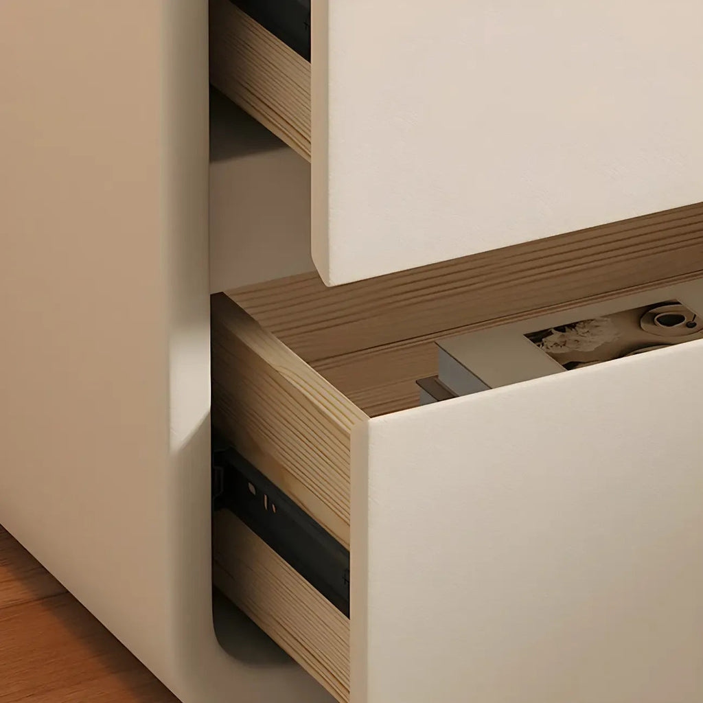 Smalle nachtkast van Scandinavisch hout