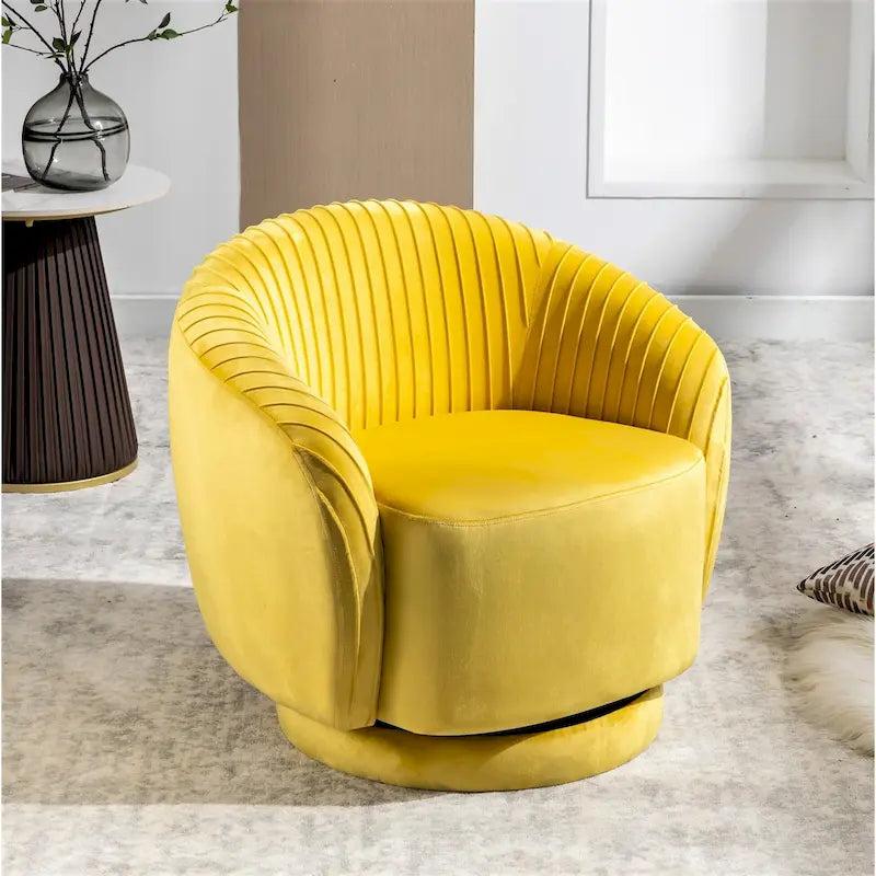 Kleiner drehbarer Schalensessel Milvo aus Samt