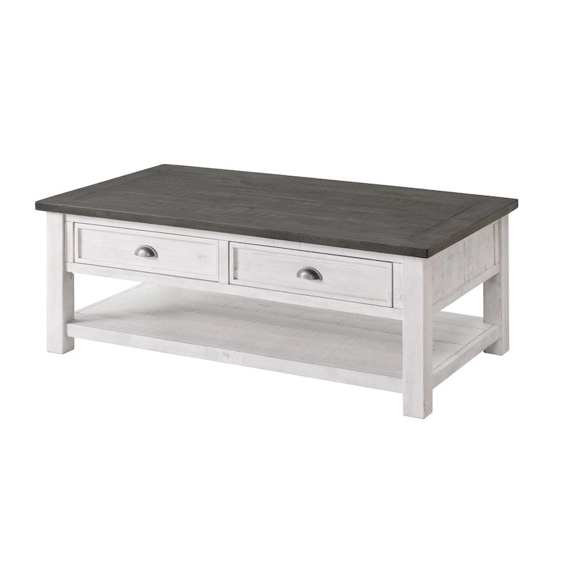 The Gray Barn Downington Couchtisch aus Massivholz mit 2 Schubladen