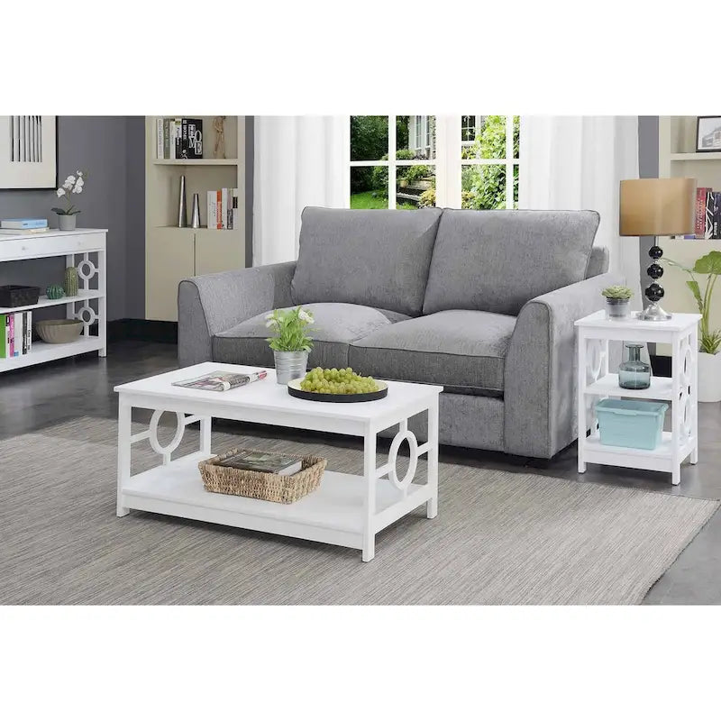 Ring salontafel met plank