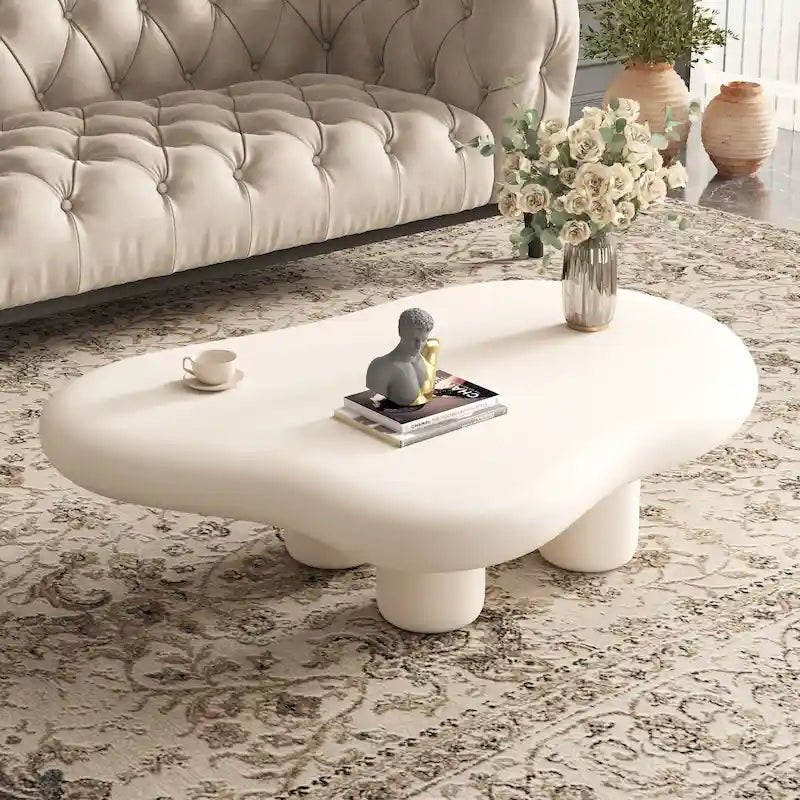 48.5 moderner Couchtisch in Wolkenform mit 4 Beinen