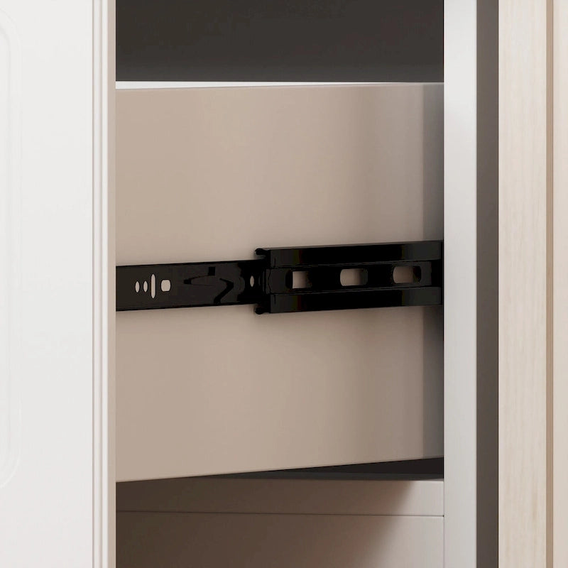 Kleiderschrank mit Kleiderstange und 4 Schubladen, viel Stauraum