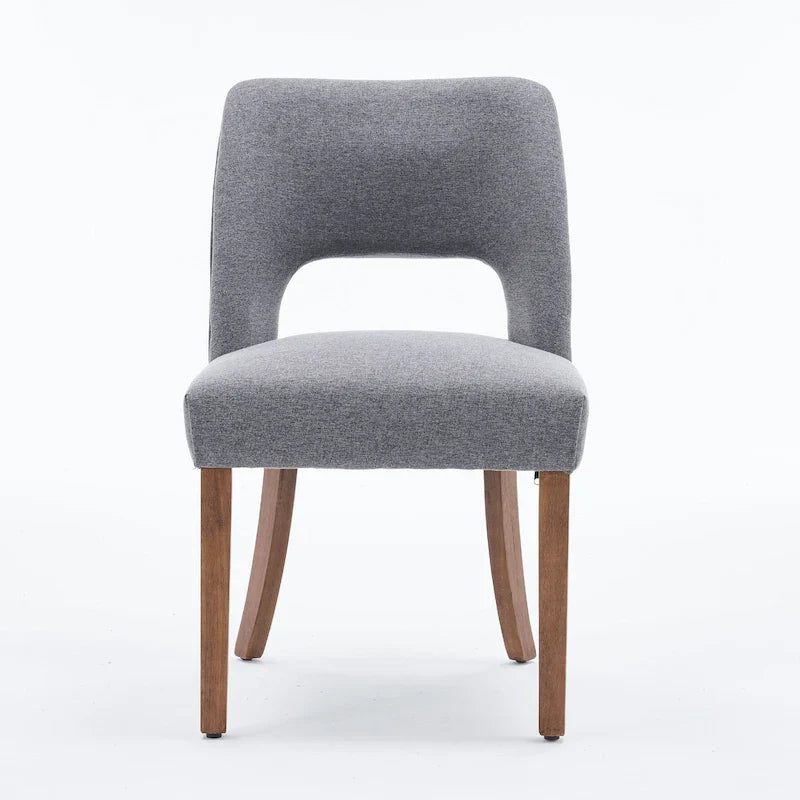 Set van 4 eetkamerstoelen met stoffen bekleding
