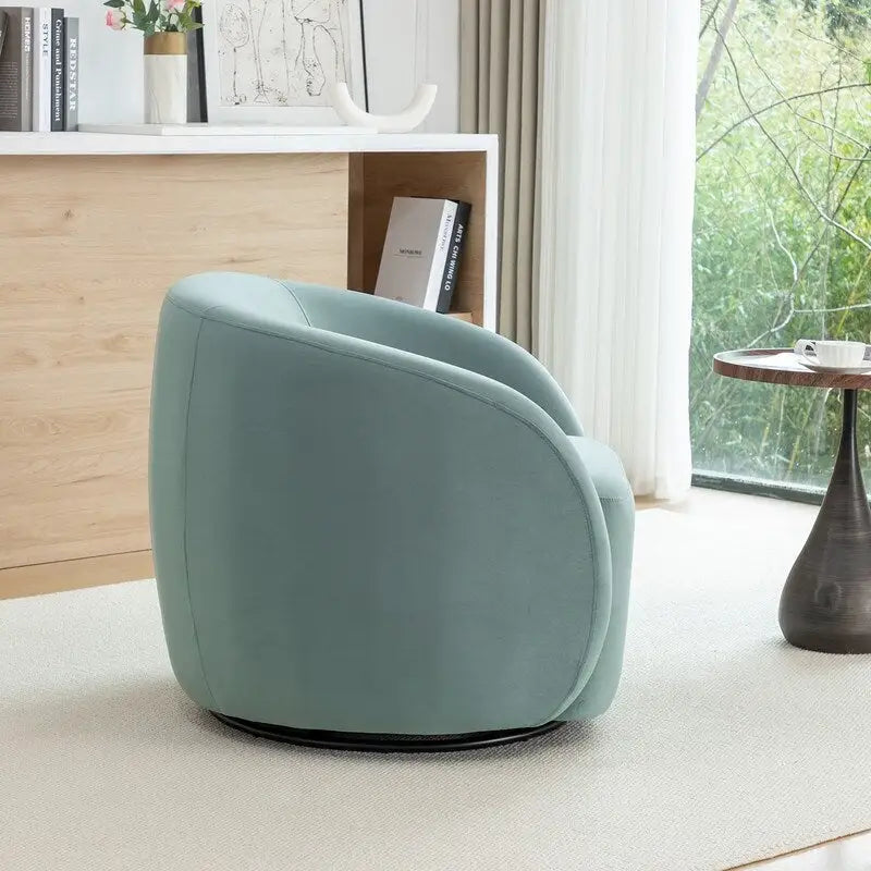 Moderne draaibare fauteuil met kuipvormige zitting