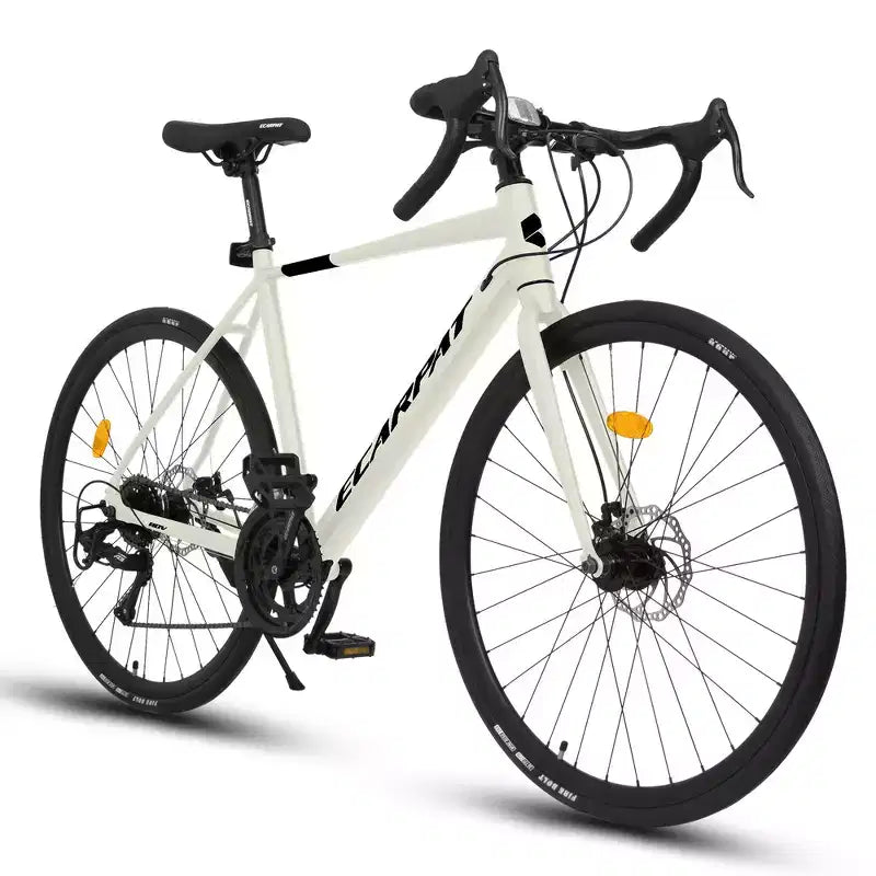 Whisen racefiets, lichtgewicht aluminium frame, schijfremmen, 16 versnellingen, snelle acceleratie, geschikt voor mannen en vrouwen