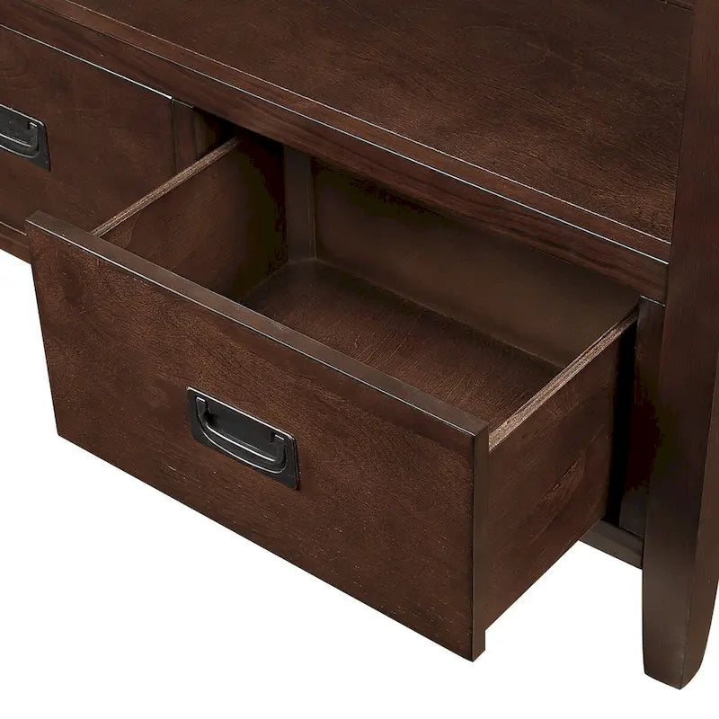 Consoletafel met 4 lades en opbergplank