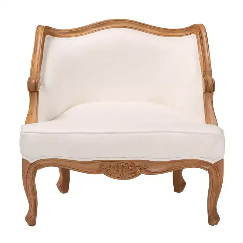 Fauteuil d’appoint bali & pari Sylvestra : assise basse, bois de Bayur, rembourrage en mousse, aucun montage requis