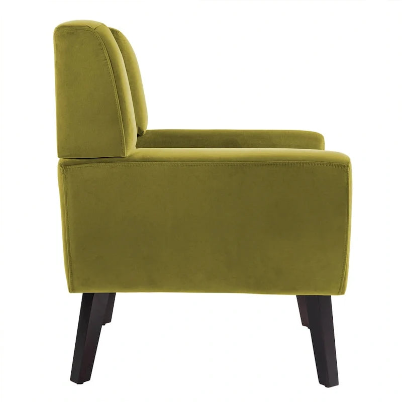 Set van 2 fluwelen fauteuils met armleuningen voor de woonkamer