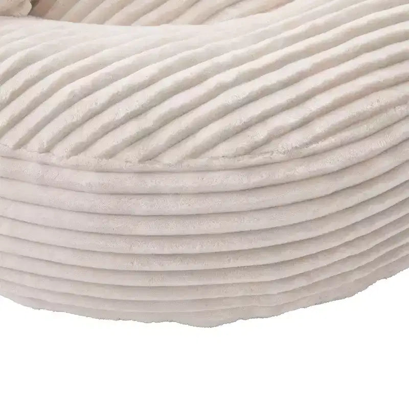 Sitzsacksofa für Erwachsene und Kinder, übergroßer Cord-Sitzsack mit 3 Kissen und Armlehnen für Wohnzimmer und Schlafzimmer - ModernLuxe