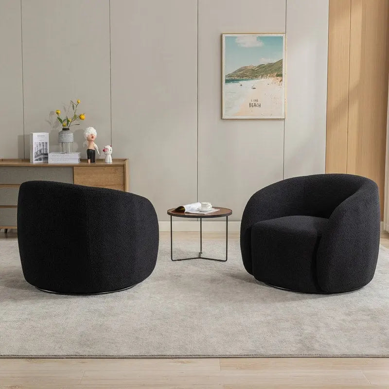 SEYNAR modernes, glamouröses Polstersessel-Set mit 360-Grad-Drehfunktion, 2 Stück