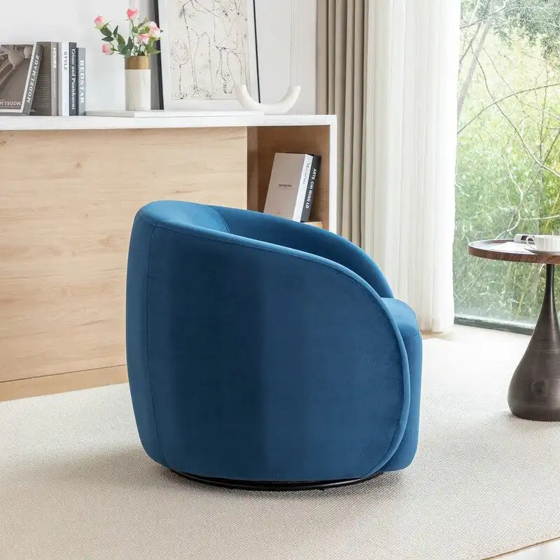 Moderne draaibare fauteuil met kuipvormige zitting