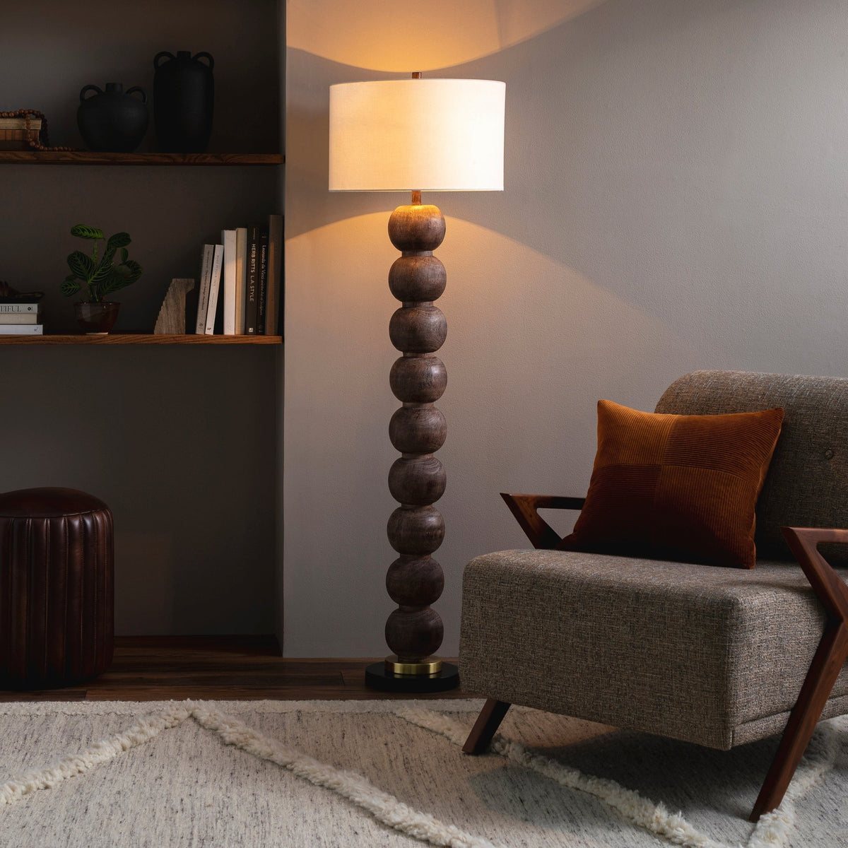 Becke Übergangs-Stehlampe mit Blasendesign