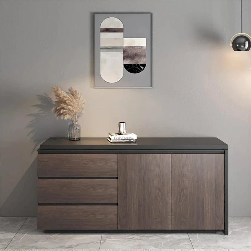 Bureau extensible avec tiroir et commode de rangement pour bureau à domicile