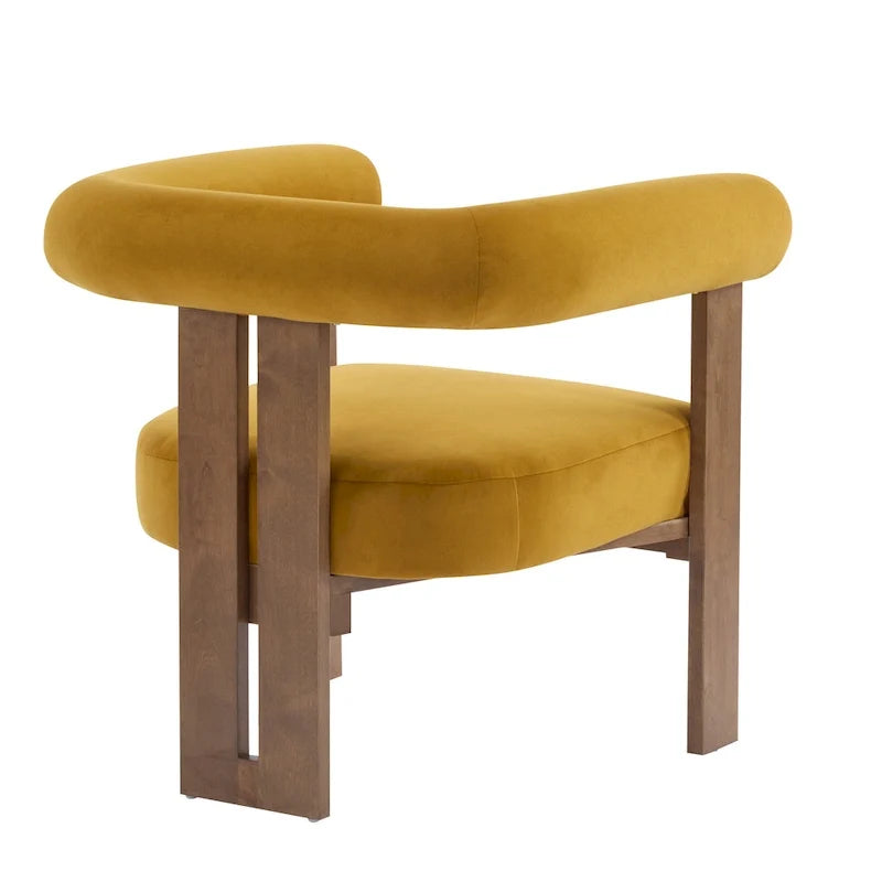 Poltrona d'accento moderna imbottita Gilbert con braccioli arrotondati di Christopher Knight Home
